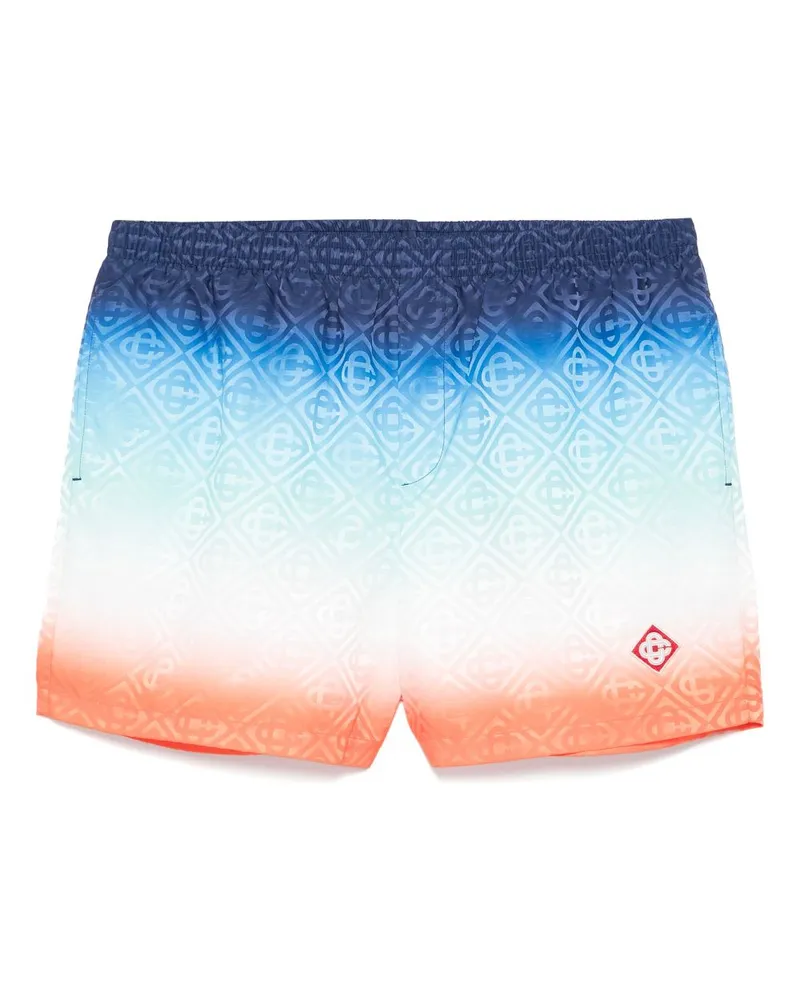 Casablanca Paris Jacquard-Badeshorts mit Print - Blau Blau