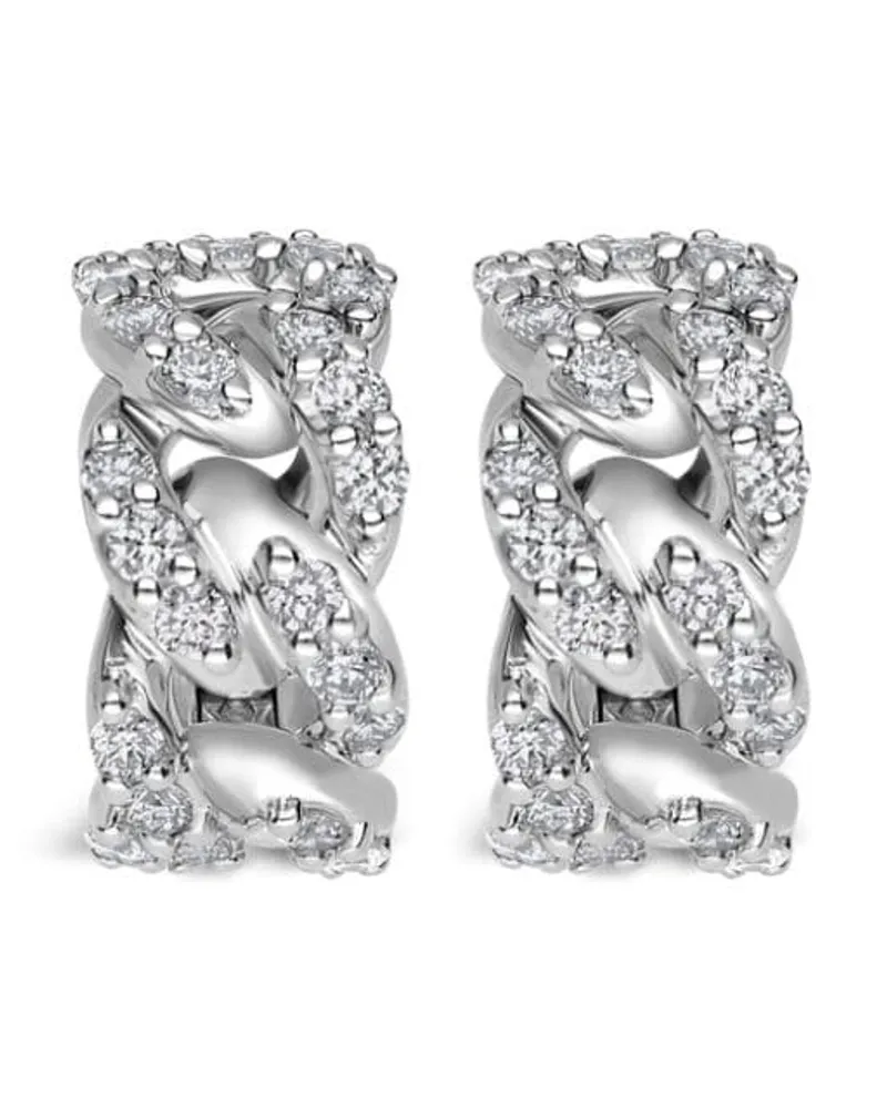 LEO PIZZO 18kt Weißgoldring mit Diamanten - Silber Silber