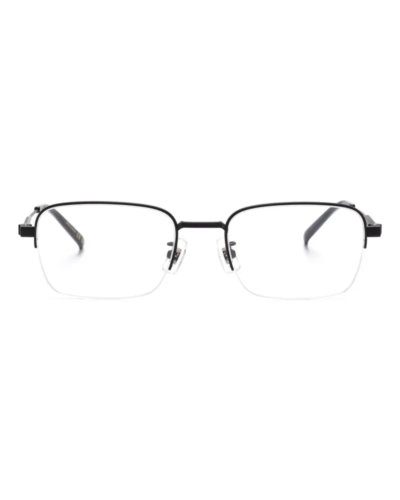 Dunhill Halbrand-Brille - Schwarz Schwarz