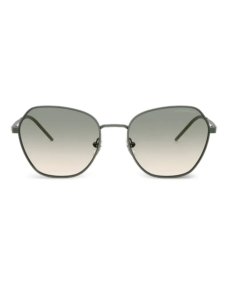 Emporio Armani Sonnenbrille mit geometrischem Gestell - Grün Grün