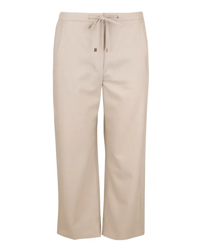 Max Mara Cropped-Hose mit Kordelzug - Nude Nude