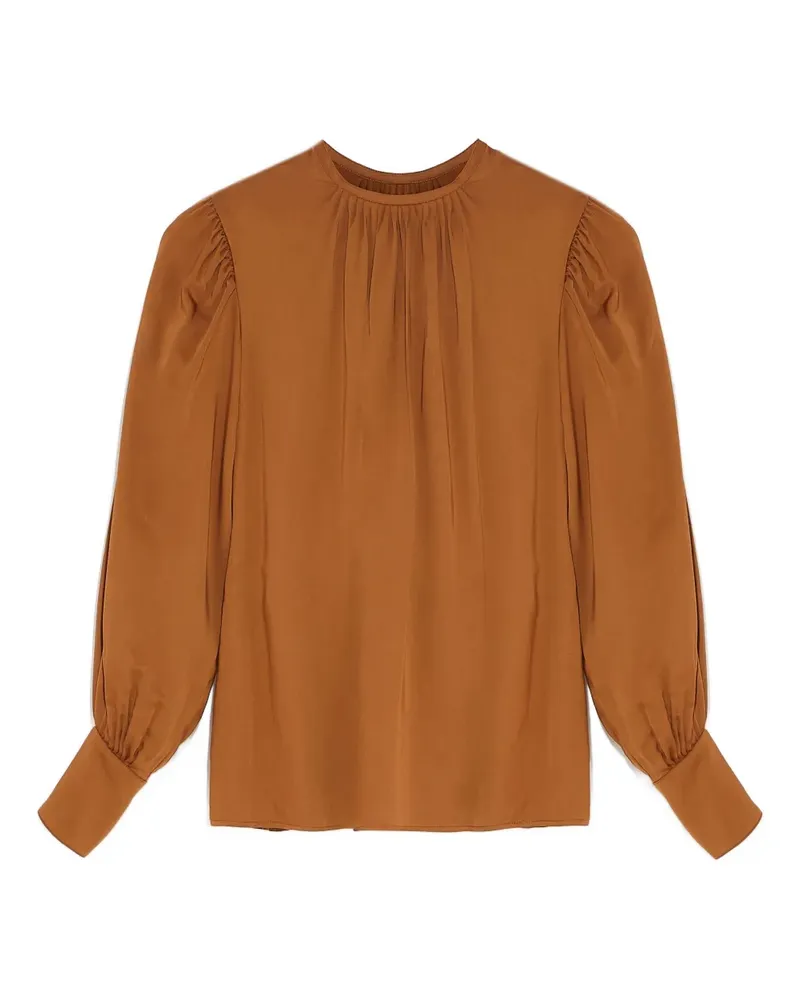 Yves Salomon Bluse mit Zierknöpfen - Braun Braun