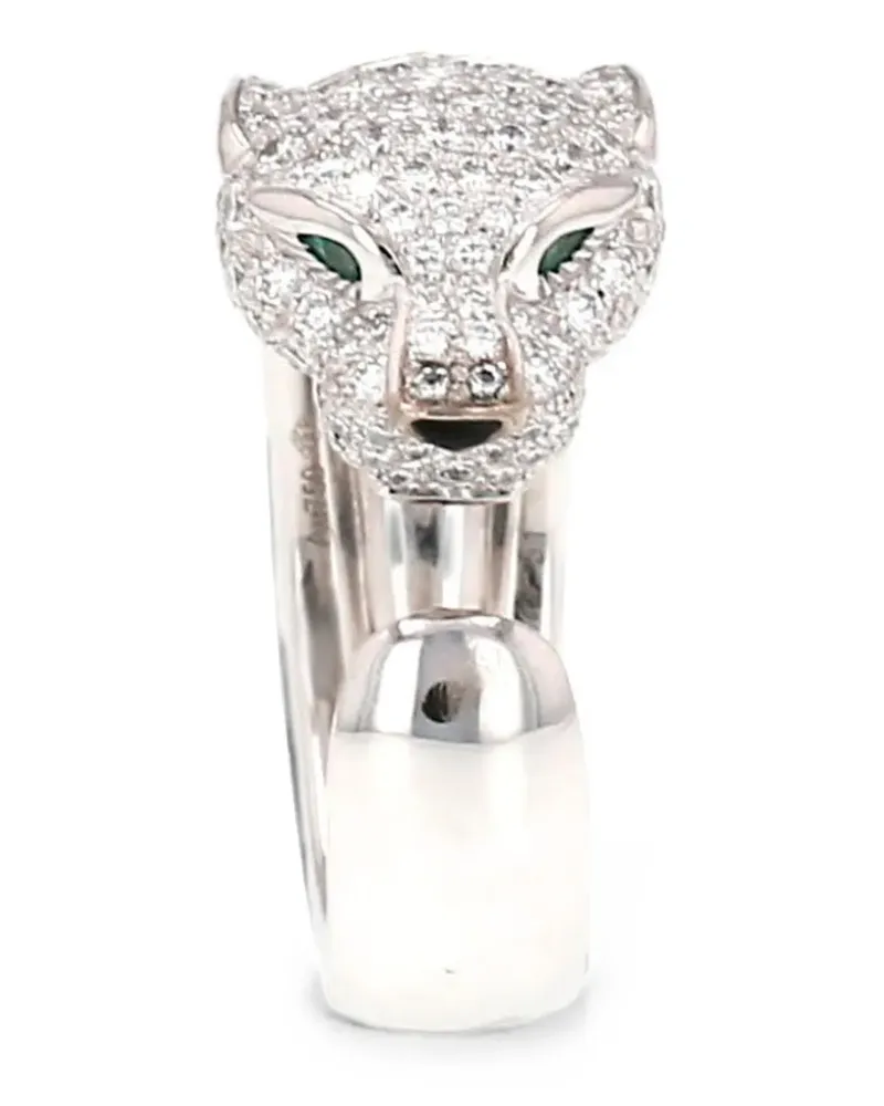 Cartier 2020s Panthère diamond and emerald ring - Silber Silber