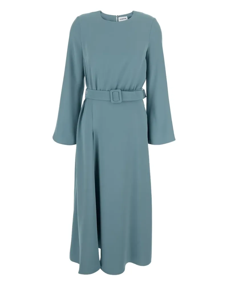 P.A.R.O.S.H. P.A.R.O H. Midikleid mit Gürtel - Blau Blau
