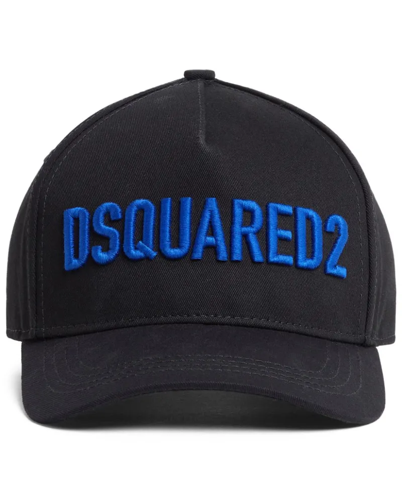 Dsquared2 Baseballkappe mit Logo-Stickerei - Schwarz Schwarz