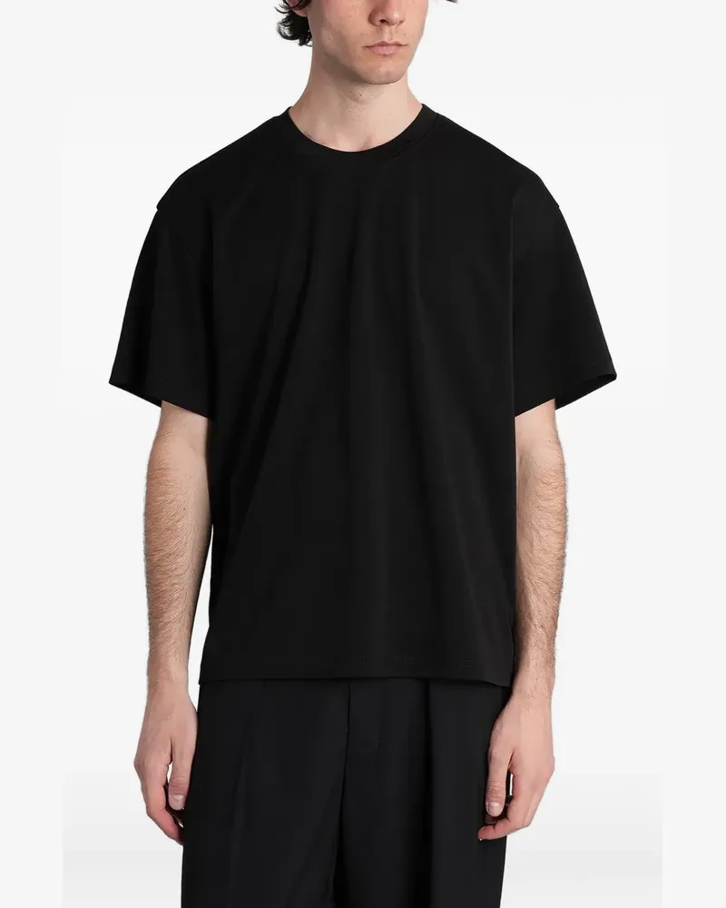 ATTACHMENT crew-neck short-sleeve t-shirt - Schwarz Schwarz