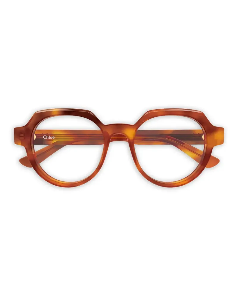 Chloé Brille mit rundem Gestell - Orange Orange