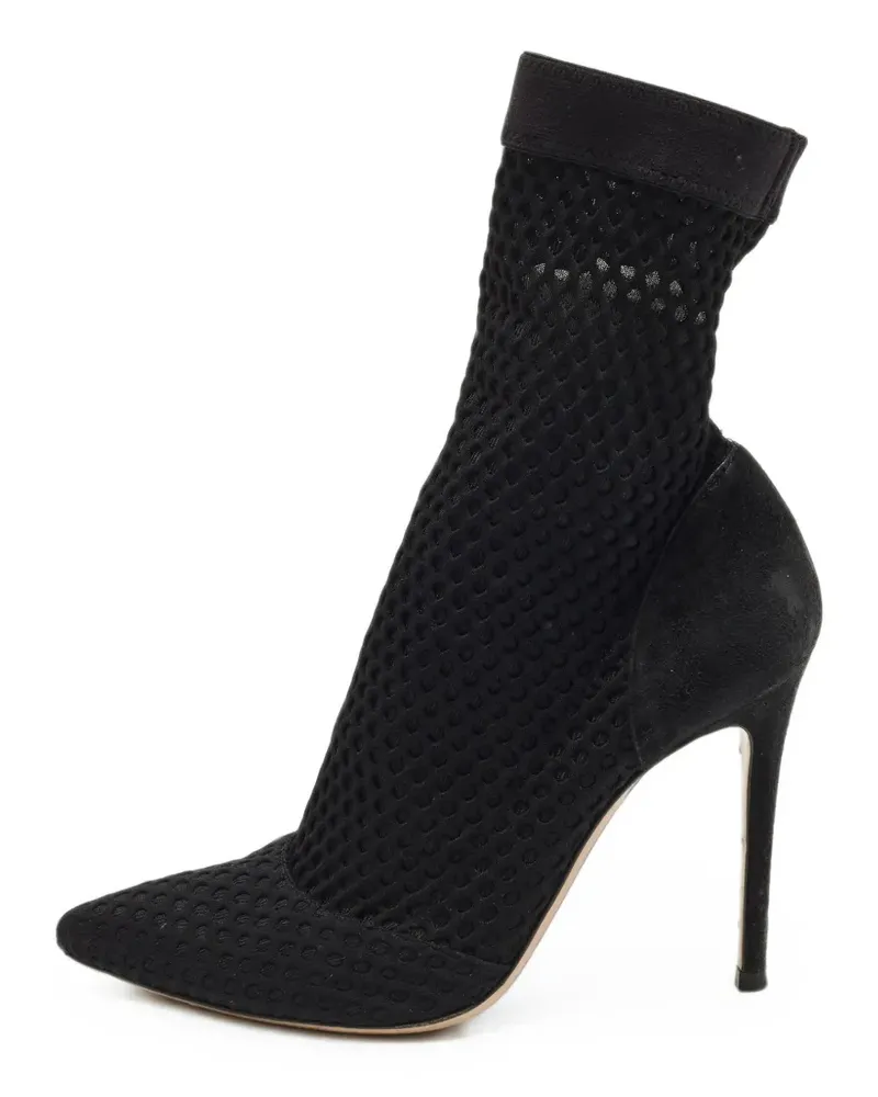 Gianvito Rossi Stiefeletten aus Strick - Schwarz Schwarz