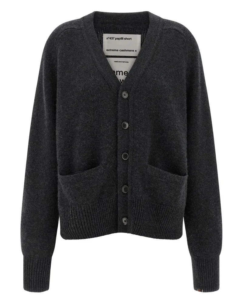 extreme cashmere N°437 Papilli Cardigan - Grau Grau