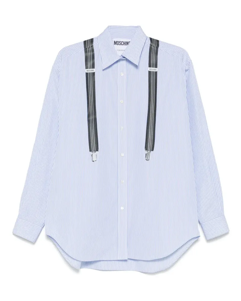 Moschino Gestreiftes Hemd - Blau Blau
