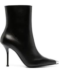 Alexander McQueen Stiefeletten mit Zehenkappe 105mm Schwarz