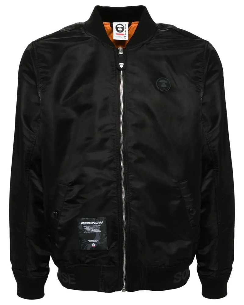 BAPE Bomberjacke Schwarz