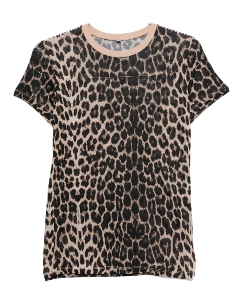 Baserange leopard-print T-shirt - Nude Nude