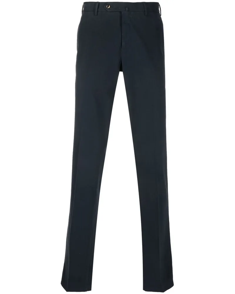 PT TORINO Halbhohe Slim-Fit-Chino - Blau Blau