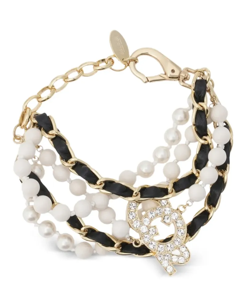 Doublet CO2 Armband mit Kristallen - Gold Gold