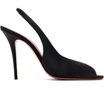 Kristina Slingback-Pumps mit Peeptoe - Schwarz