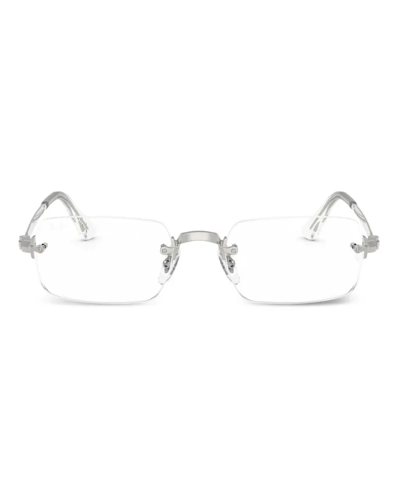 Ray Ban x A$AP Rocky rectangle-frame glasses - Silber Silber