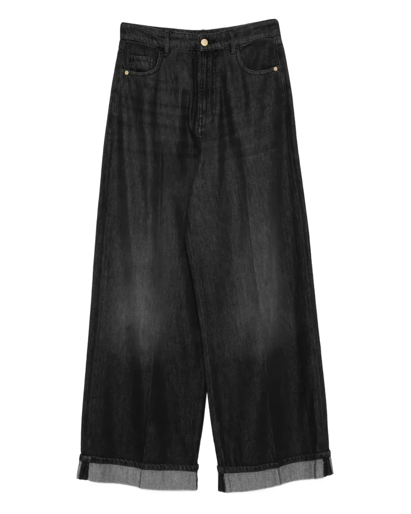 Max Mara Lusso cuffed jeans - Schwarz Schwarz