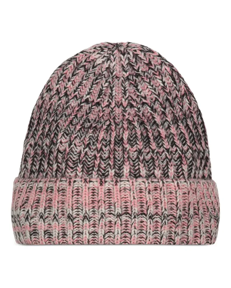 Malo ribbed-knit cashmere beanie hat - Rosa Rosa