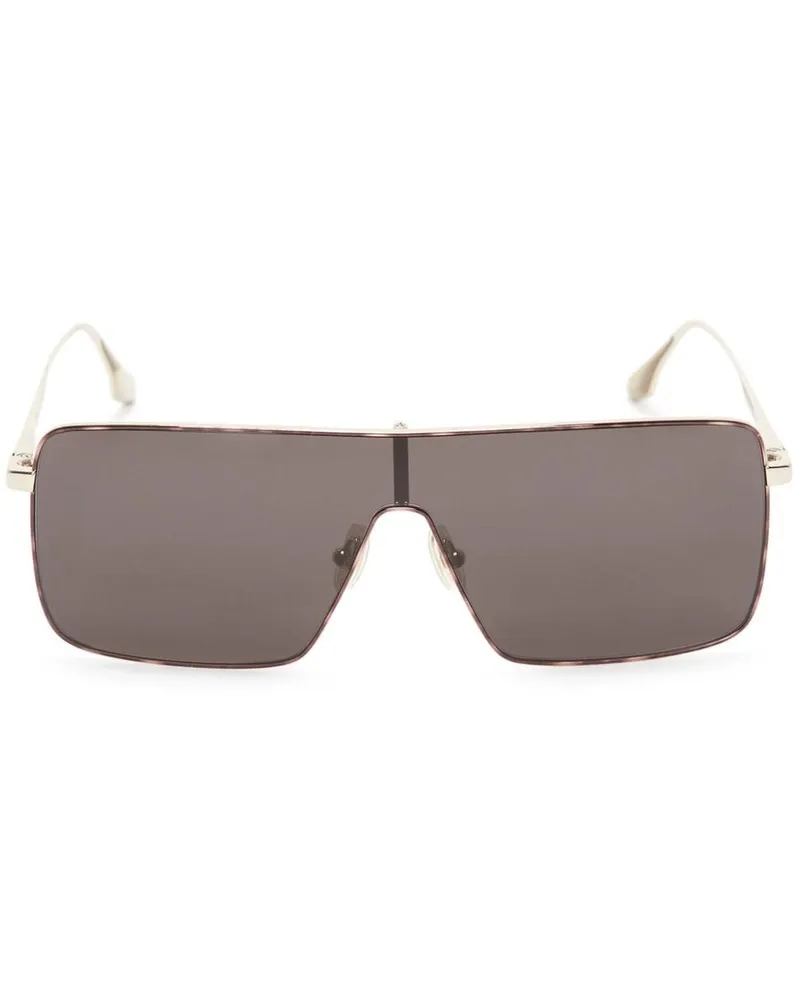 Victoria Beckham Sonnenbrille mit Logo Gold