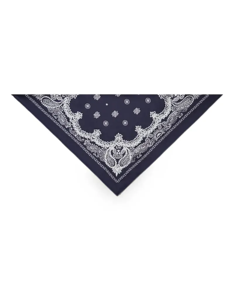 Tory Burch Dreieckiger Bandeau-Schal mit Perlen - Blau Blau
