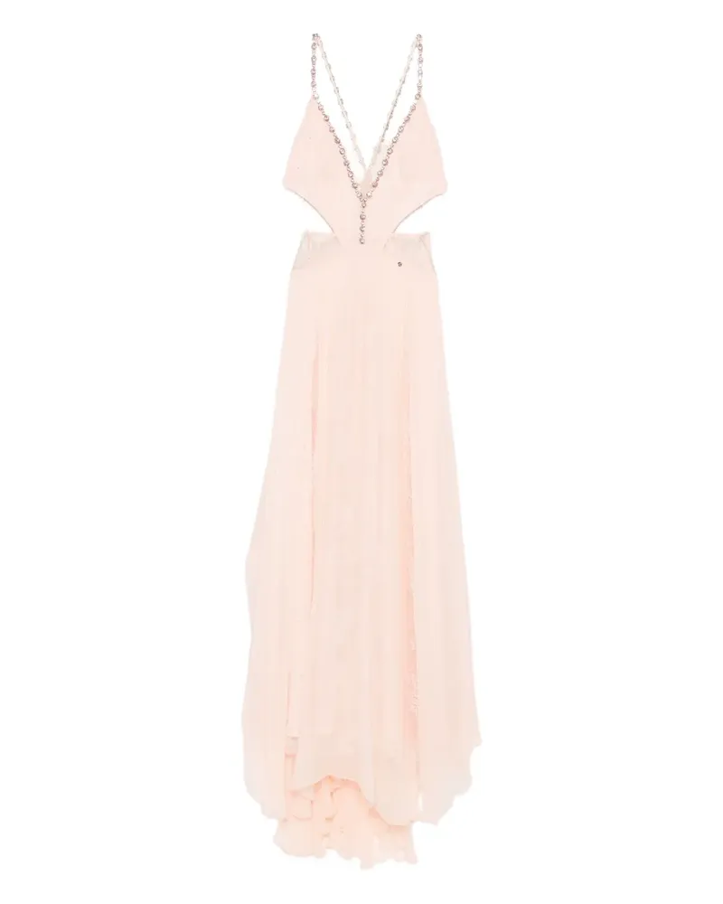 NISSA Verziertes Maxikleid - Rosa Rosa