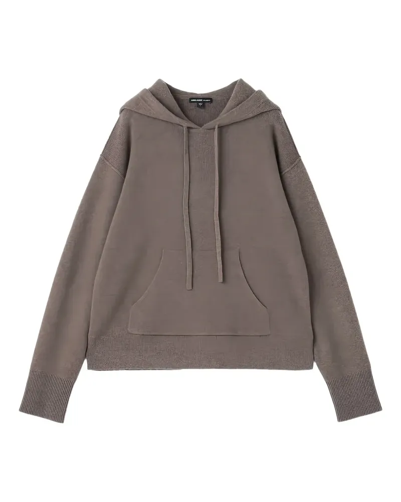 James Perse cashmere drawstring hoodie - Braun Braun