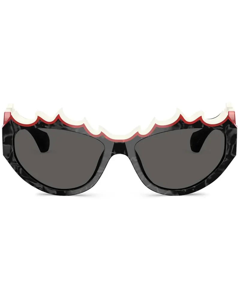 Alain Mikli Sonnenbrille mit Cat-Eye-Gestell - Schwarz Schwarz