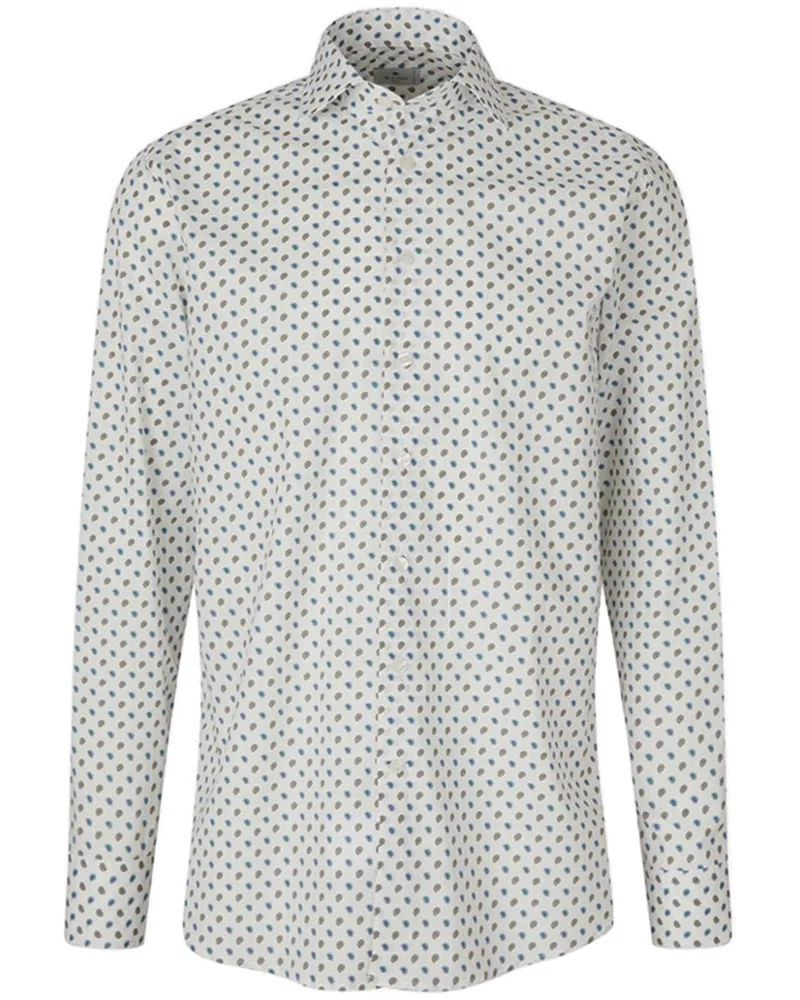 Etro Hemd mit geometrischem Print - Weiß Weiß