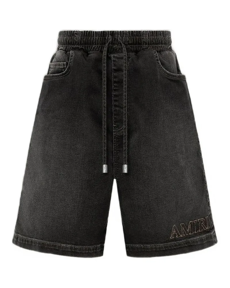 Amiri 3D 5 Pocket Shorts - Schwarz Schwarz