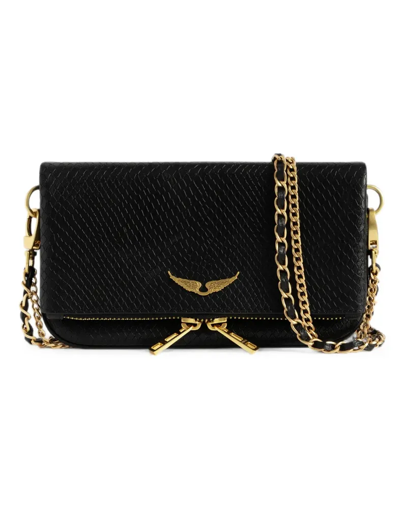 Zadig & Voltaire Rock mini soft wild clutch - Schwarz Schwarz