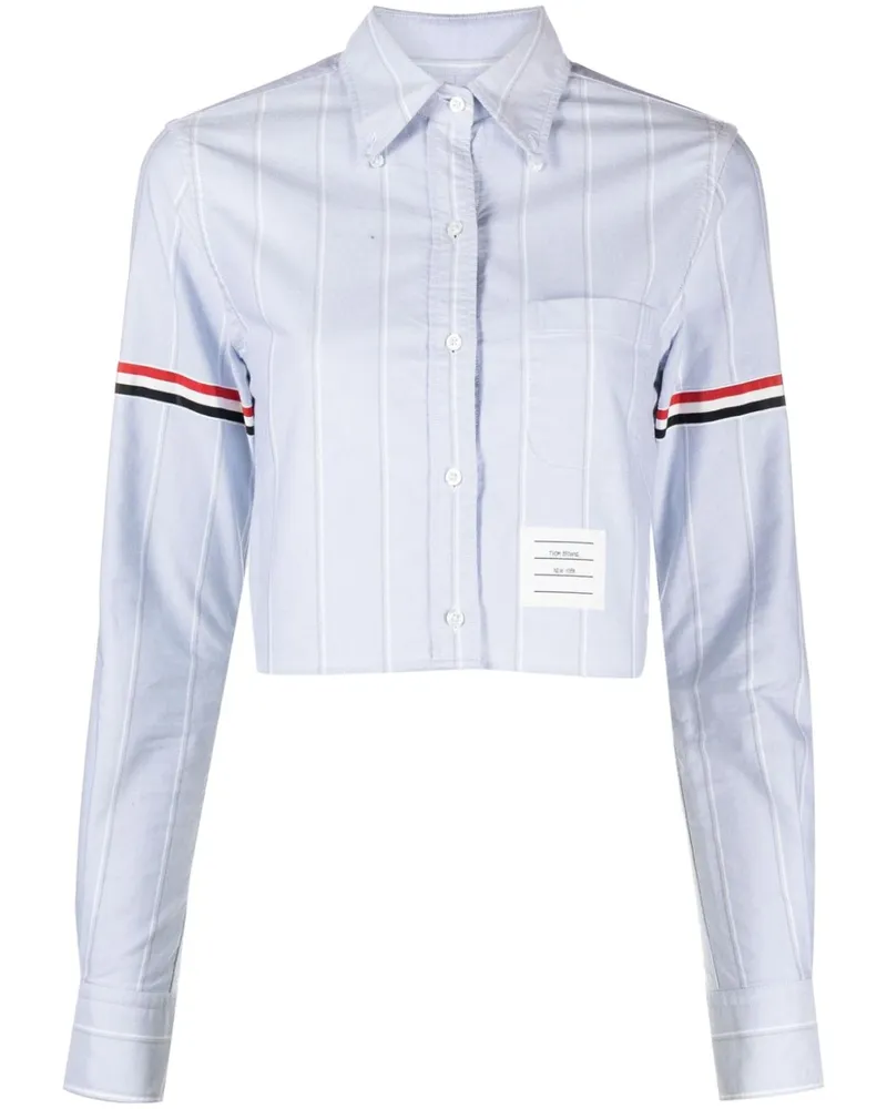 Thom Browne Hemd mit RWB-Streifen - Blau Blau
