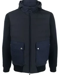 Corneliani Gefütterte Jacke mit Reißverschluss Blau