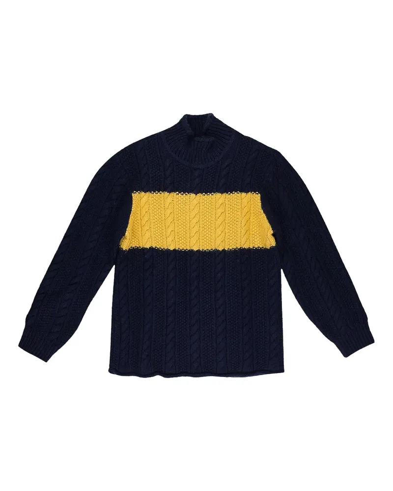 Aimé Leon Dore Pullover mit Zopfmuster - Blau Blau