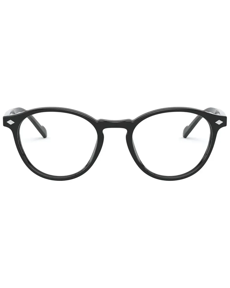 Vogue Brille mit rundem Gestell - Schwarz Schwarz