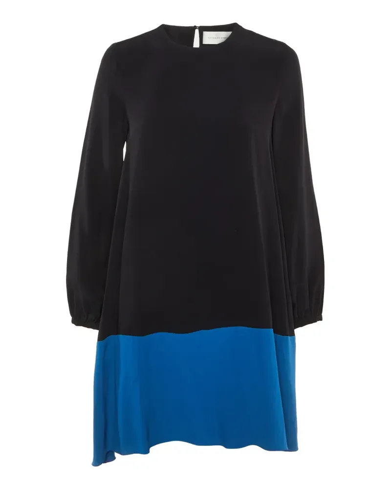 Victoria Beckham two-tone long-sleeve mini dress - Schwarz Schwarz