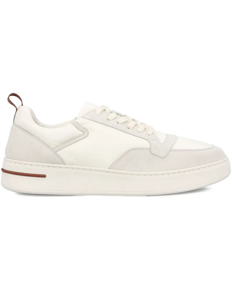 Loro Piana Sneakers mit Einsätzen - Weiß Weiß