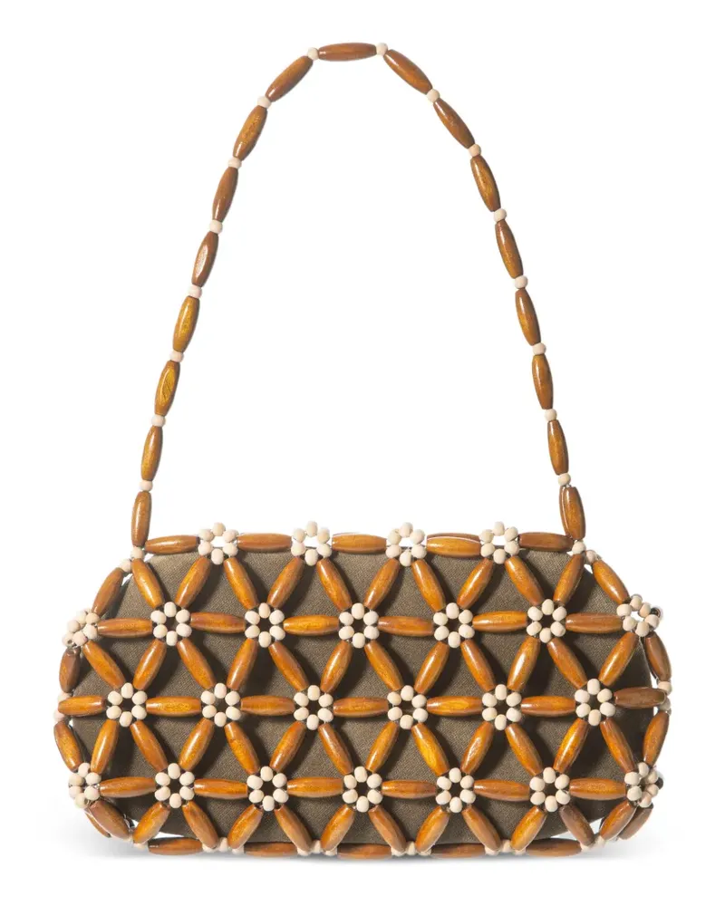 0711 Tebea beaded shoulder bag - Braun Braun