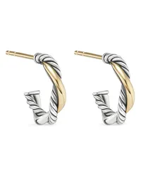 David Yurman 14kt Petite Infinity Gelbgoldcreolen Silber