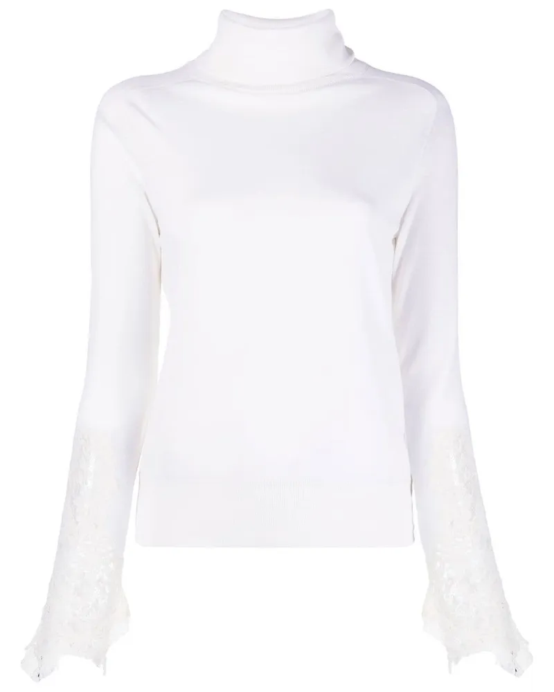 Ermanno Scervino Pullover mit Spitze Nude