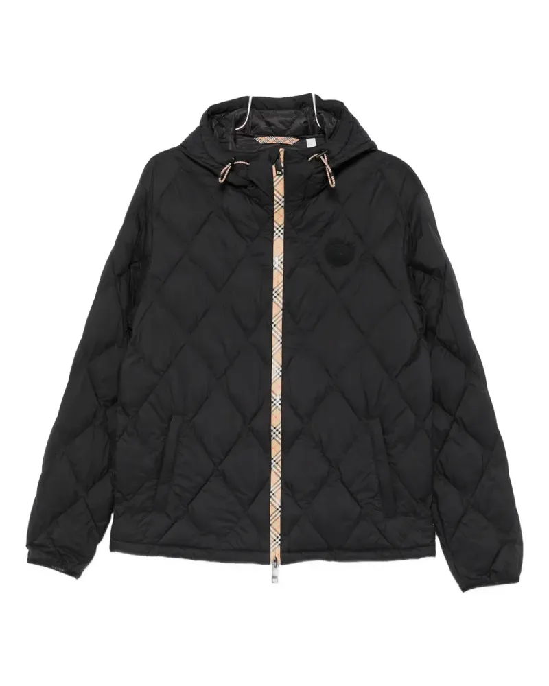 Burberry quilted hooded jacket - Schwarz Schwarz