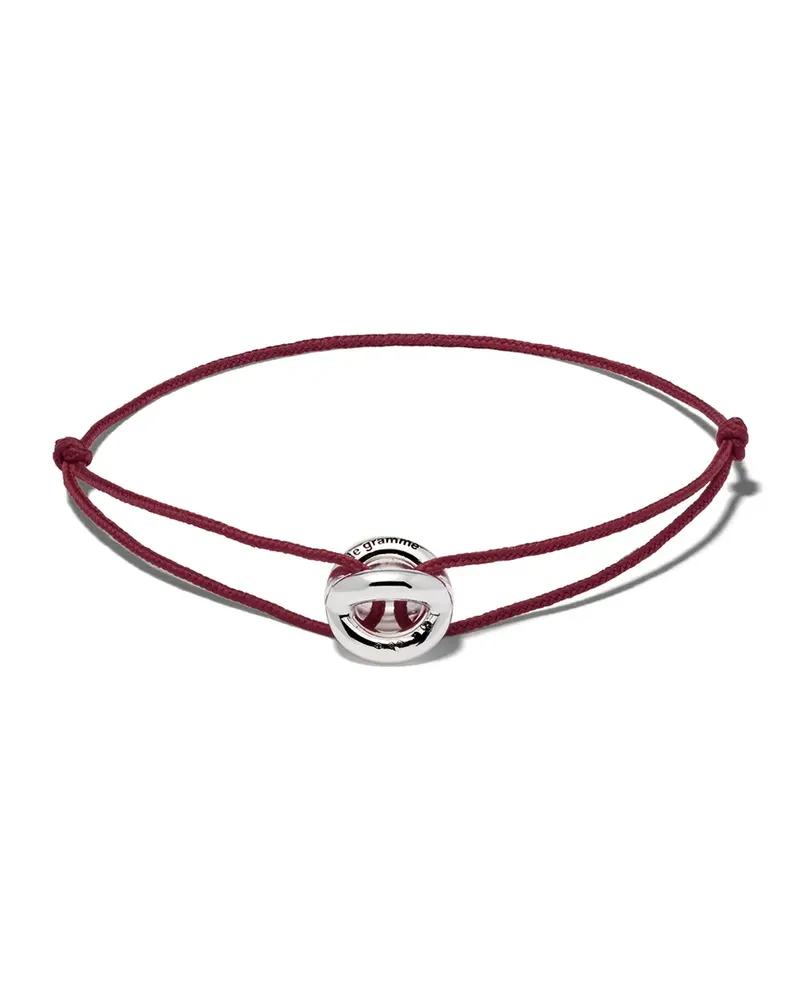Le Gramme Kordelarmband mit Verbindungsstück - Silber Silber
