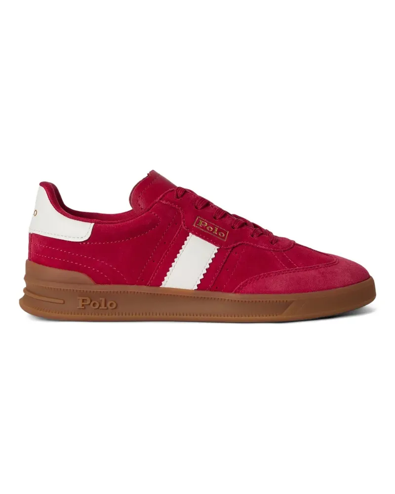 Ralph Lauren Heritage Area Sneakers mit Streifen - Rot Rot