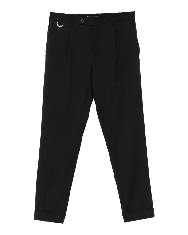 Low Brand Riviera pleated trousers - Schwarz Schwarz