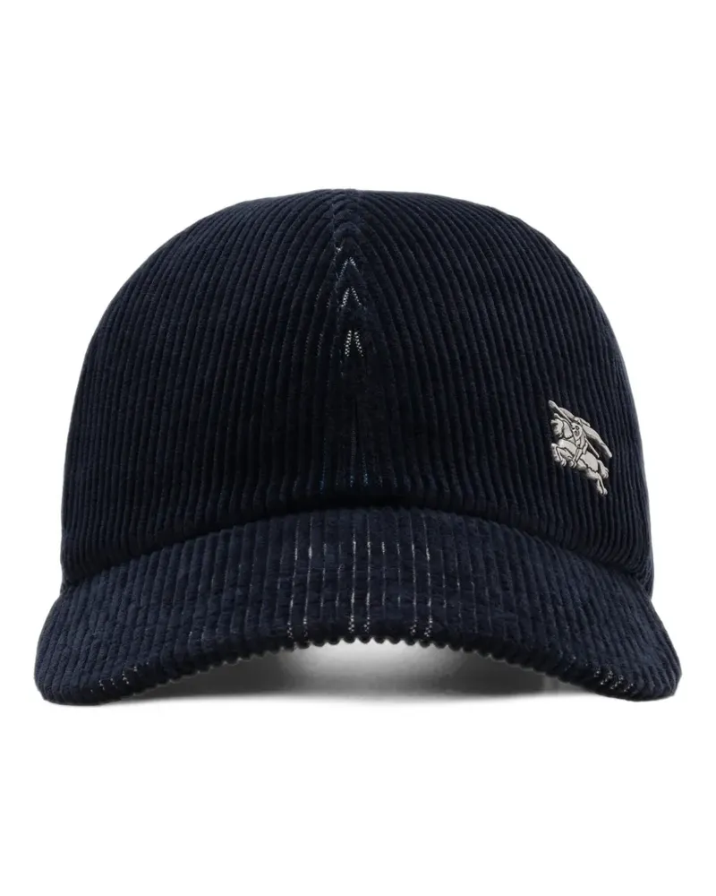 Burberry Baseballkappe aus Cord - Blau Blau