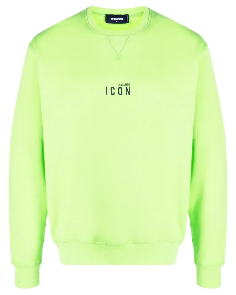 Dsquared2 Sweatshirt mit Logo-Print - Grün Grün