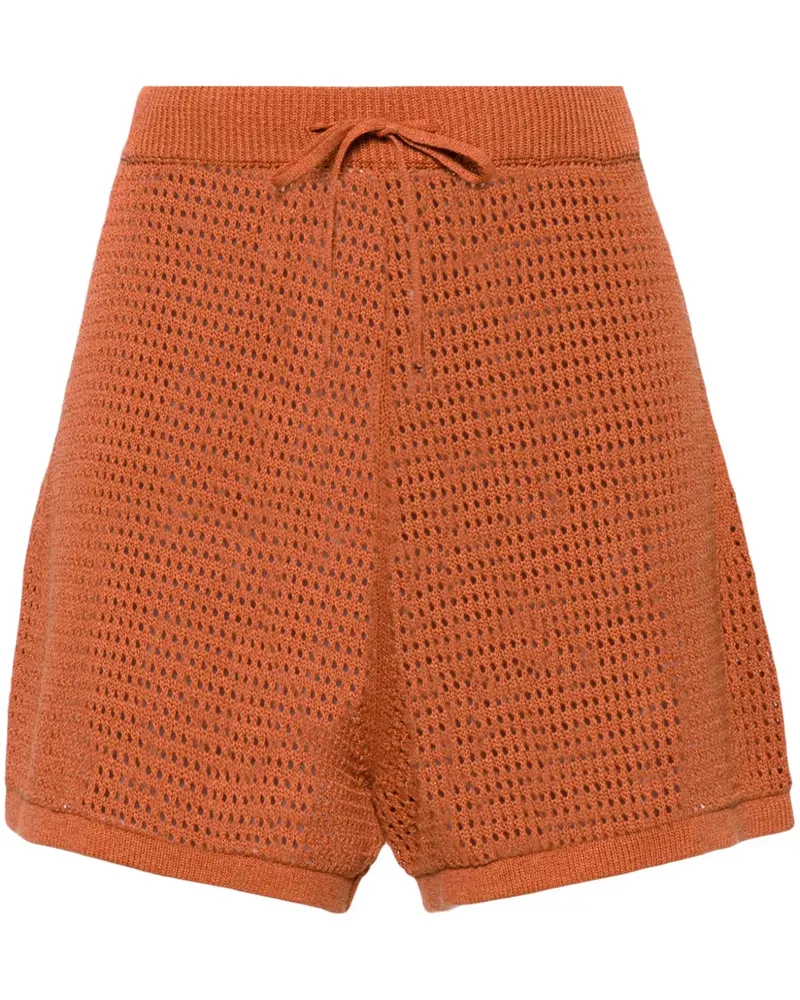 Nanushka Gehäkelte Jael Shorts - Orange Orange