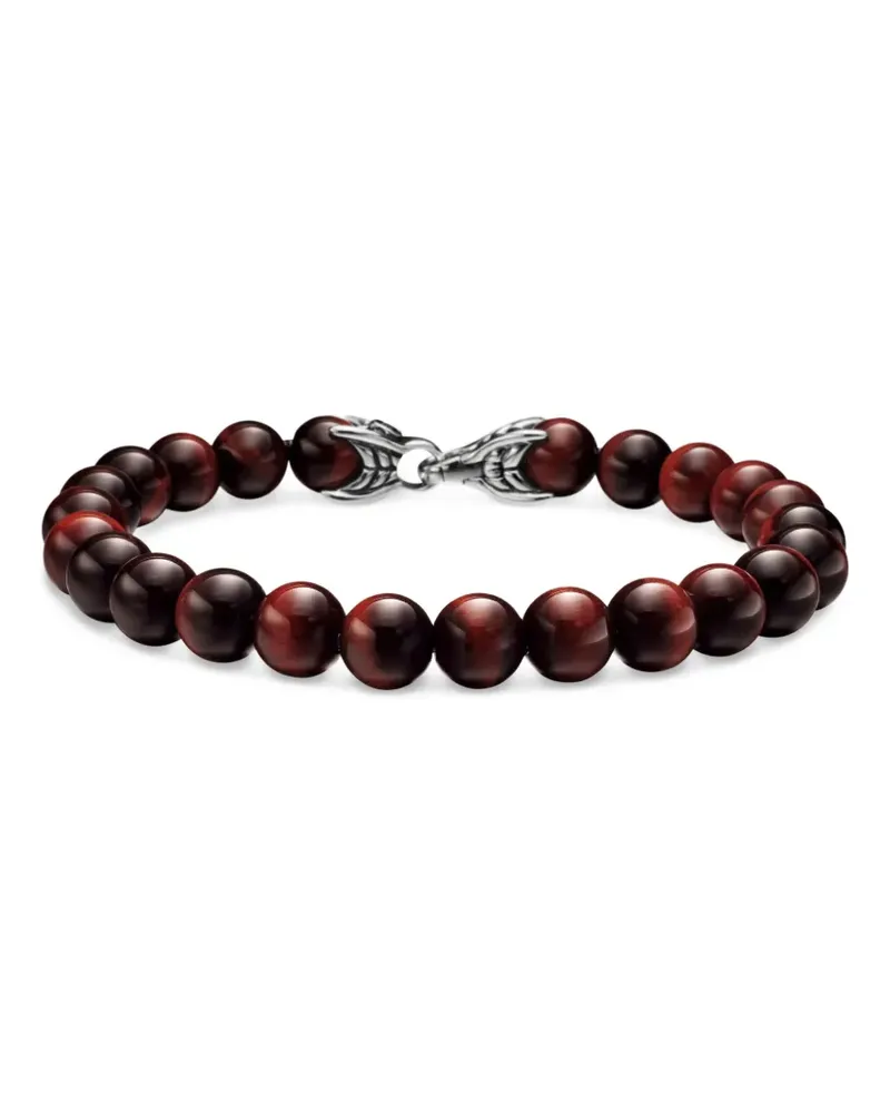 David Yurman Spiritual Beads Armband aus Sterlingsilber 8mm - Braun Braun