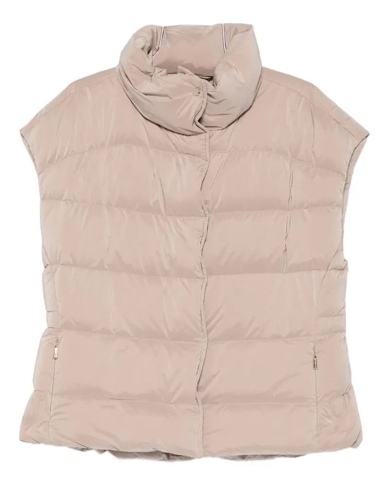 MOORER high-neck cap-sleeves jacket - Nude Nude