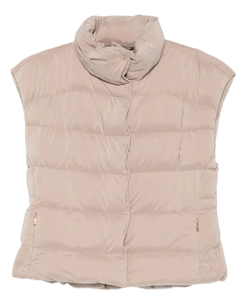 MOORER Stehkragen-Jacke mit angeschnittenen Ärmeln - Nude Nude